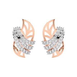 Remy Round Diamond Stud Earrings